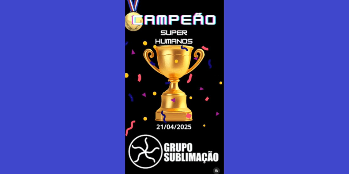 SUBLIMAÇÃO – Campeão do Campeonato Abril 2025